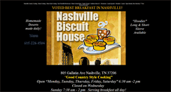 Desktop Screenshot of nashvillebiscuithouse.com