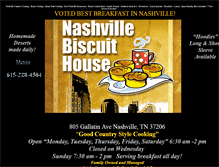 Tablet Screenshot of nashvillebiscuithouse.com